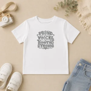 Original Funny Indigenous Peoples Day Pride Line Art Kids T-Shirt