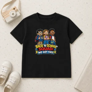 Nice Pretty Back To School Cartoon Squad For Kids Kids T-Shirt