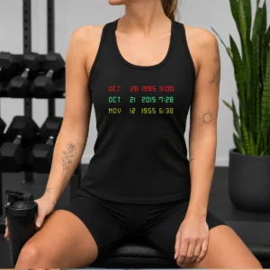 Original Time Machine Three Dates Geek Tank Top