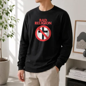 Nice Funny Bad Religion Cross Logo Music Long Sleeve Shirt