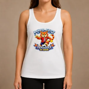 Pretty Premium Spain Soccer Cat Meme Purr Fect Defender YK Tank Top
