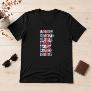 Nice Happy Awesome British Flag Cockney Accent Days Of The Week London V-Neck Shirt