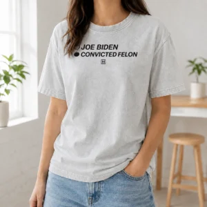 Good Joe Biden Convicted Felon Political Election Washed T-Shirt