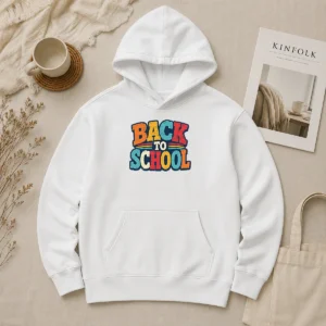 Premium Pretty Colorful Back To School Apple Book Pencil Hoodie