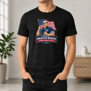 Happy Premium Labour Day Proud American Worker Vector