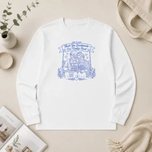Official Perfect Grandparents Day Gratitude Line Art Family Long Sleeve Shirt