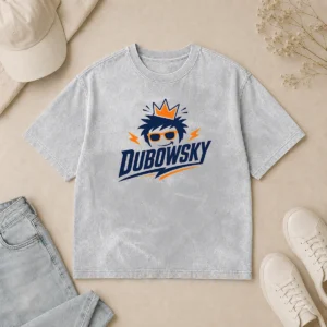 Good Top Dubowsky Cool King Crown Sunglasses Mascot Logo Washed T-Shirt