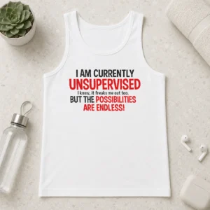 Hot Nice Hot I Am Currently Unsupervised I Know It Freaks Me Out Too Tank Top