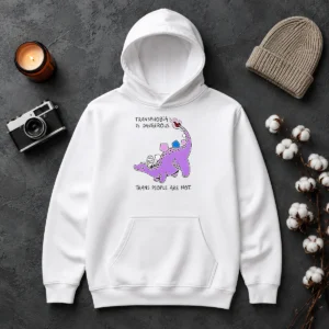 Premium Pretty Transphobia Is Dangerous Trans People Are Not Dinosaur Activism Equality Hoodie