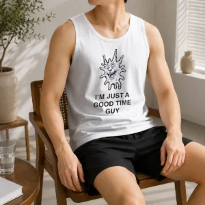 Hot I'M Just A Good Time Guy Whimsical Creature Tank Top