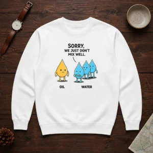 Pretty Sorry We Just Don'T Mix Well Geek Sweater