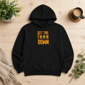 Hot Official Sit The F Down Pirate Skull Crossbones Hoodie