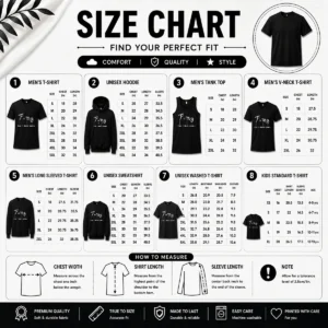 Size chart for Hot F Equal More Game with measurements in inches and cm to help choose the right fit