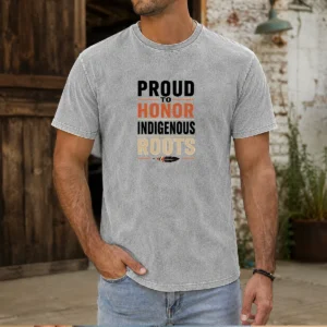 Pretty Indigenous Peoples Day Pride Minimalist Washed T-Shirt