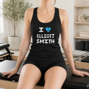 Funny I Heart Elliott Smith Indie Rock Singer Songwriter Tank Top