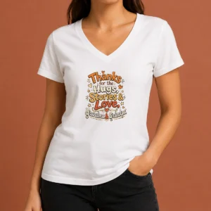 Premium Original Grandparents Day Thank You Doodle For Family Love V-Neck Shirt