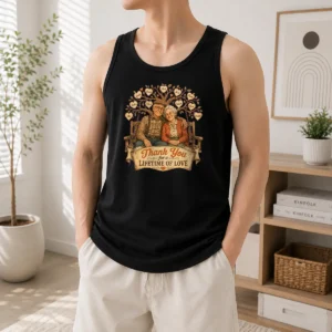 Hot Original Grandparents Day Vintage Family Love Thank You Tank Top