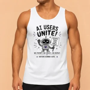 Hot Funny AI Users Unite We We Create We Repeat Tank Top