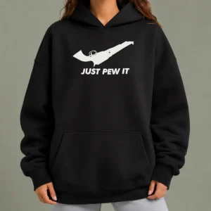 Premium Pretty Just Pew It Gun Firearm Pistol Shooting Hoodie