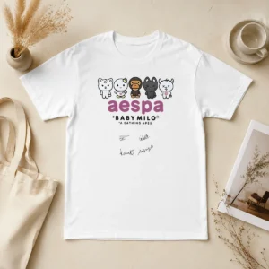 Official Aespa X Baby Milo A Bathing Ape Signature