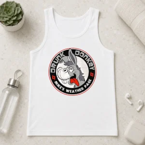 Funny Happy Good Drunk Donkey Mike'S Weather Page Tank Top