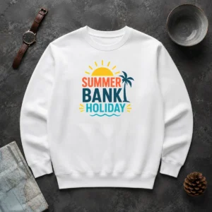 Nice Hot Minimalist Flat Summer Bank Holiday Sun Palm Wave Sweater