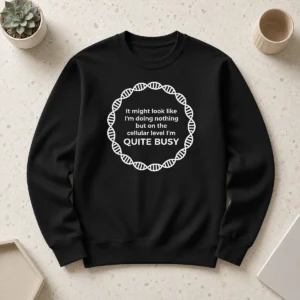 Premium Premium Cellular Level Quite Busy Geek Sweater