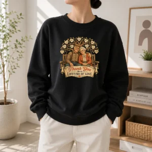 Hot Original Grandparents Day Vintage Family Love Thank You Sweater