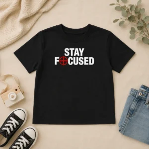 Funny Hot Stay Focused Crosshair Kids T-Shirt