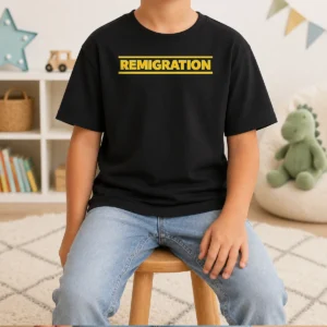 Nice Funny Remigration Political Migration Policy Kids T-Shirt