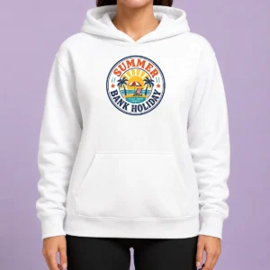 Nice Top Vintage Badge Summer Bank Holiday Relax Enjoy Unwind Hoodie
