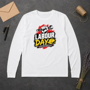 Nice Pretty Labour Day Fist Wrench Building Futures Grunge Long Sleeve Shirt