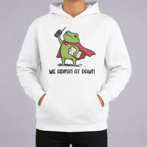 Nice Good We Admin At Dawn Assistant Principal Frog Hoodie