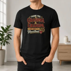 Happy Hot Grandparents Day Thank You Typography For Family Gifts