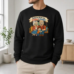 Awesome Original Grandparents Day Thank You Cartoon With Cozy Swing Sweater