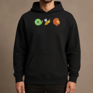 Good Funny Hose Bee Lion Rebus Wordplay Visual Pun Hoodie