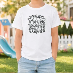 Official Indigenous Peoples Day Pride Line Art Kids T-Shirt