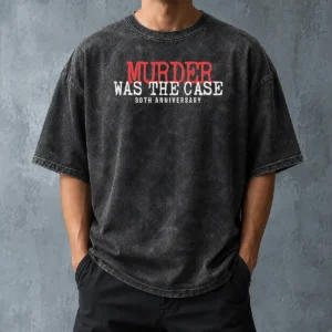 Premium Top Murder Was The Case 30th Anniversary Snoop Dogg Washed T-Shirt