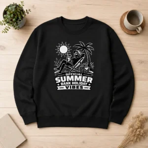 Hot Pretty Summer Bank Holiday Vibes Silhouette Sweater