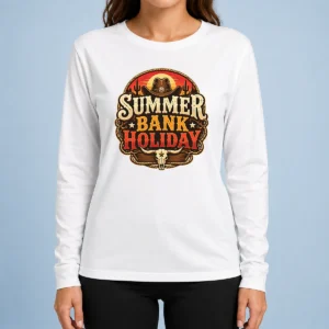 Nice Original Western Cowboy Summer Bank Holiday Bull Skull Desert Long Sleeve Shirt