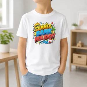 Pretty Pop Art Comic Summer Bank Holiday Beach Ball Wave Kids T-Shirt