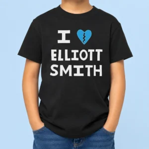 Premium Pretty I Heart Elliott Smith Indie Rock Singer Songwriter Kids T-Shirt