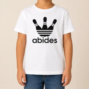 Nice Premium The Dude Abides Bowling Logo The Big Lebowski Kids T-Shirt