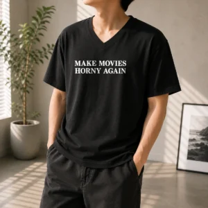 Good Make Movies Horny Again Cinema Film Movie Lover V-Neck Shirt