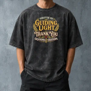Awesome Grandparents Day Gratitude Typography For Family Love Washed T-Shirt