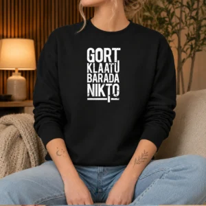 Nice Gort Klaatu Barada Nikto Geek Sweater