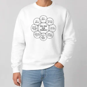 Funny Hot You May Ask Yourself Talking Heads Lyrics Venn Diagram Sweater