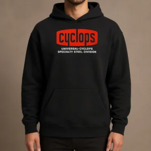 Pretty Universal Cyclops Specialty Steel Division Logo Hoodie