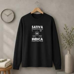 Hot Sativa To Change The Things I Can Indica To Accept The Things I Can Not Long Sleeve Shirt