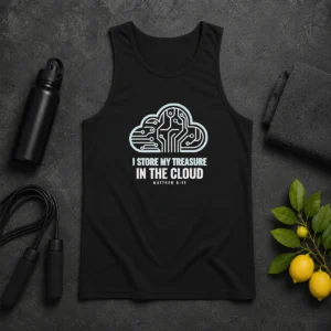 Awesome I Store My Treasure In The Cloud Matthew 6 19 Tank Top
